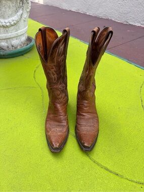 Lucchese 1883 Savannah Brown Leather Cowboy Boots 7D